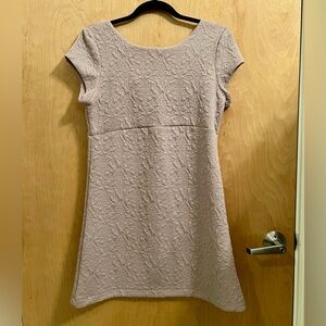 Kimchi Blue Textured Light Gray Mini Dress